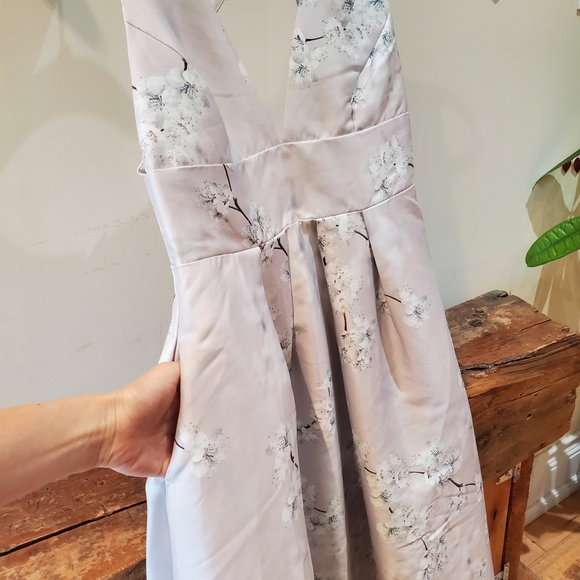 High low open back cherry blossom dress - Picture 5 of 6